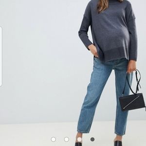 ASOS Maternity Recycled Denim Pull On Jeans